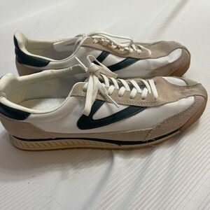 Tretorn White and Tan Athletic Shoes
